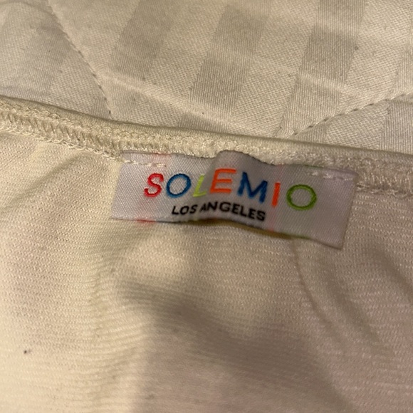 Crème Crop Top with a floral design - Small - Picture 5 of 5